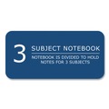 Notebooks & Pads | Roaring Spring 13114 11 in. x 9 in. 150-Sheets 3-Subject Medium/College Rule Genesis Notebook - Randomly Assorted Cover Colors (12/Carton) image number 7