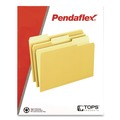  | Pendaflex 4210 1/3 YEL 1/3-Cut Assorted Tabs Interior Letter File Folders - Yellow (100/Box) image number 3