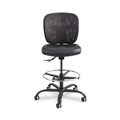  | Safco 3394BV Vue Series Heavy-Duty Extended Height Stool, Vinyl Seat, Nylon Mesh Back, Black image number 0