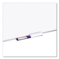 Office & Office Supplies | MasterVision MA2100790 96 in. x 48 in. Earth Silver Easy Clean Dry Erase Boards - White/Silver image number 2