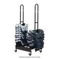 Office Filing Cabinets & Shelves | Champion Sports FBSPR2 24 in. x 30 in. x 69 in. 176 lb Capacity Mobile Two-Stack Shoulder Pad Rack - Black image number 5