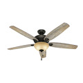 Ceiling Fans | Hunter 54062 60 in. Valerian Casual Brittany Bronze Barnwood Indoor Ceiling Fan with 2 Lights image number 0