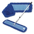 Mops | Gritt Commercial GRI17448T4PK 48 in. x 5 in. Microfiber Head 40 in. to 72 in. Silver Aluminum Handle Dust Mop with Telescopic Handle - Blue (4/Kit) image number 2