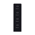 Office Filing Cabinets & Shelves | Alera 26130 15 in. x 26.5 in. x 52 in. Letter-Size Four-Drawer Economy Vertical File - Black image number 0