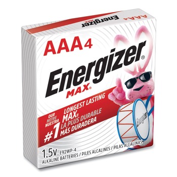 Energizer MAX 1.5 Volts AAA Alkaline Batteries (4/Pack)