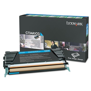 Lexmark Return Program 10,000 Page-Yield High-Yield Toner - Cyan