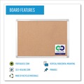 Office Presentation Supplies | MasterVision CA021790 Earth 24 in. x 18 in. Cork Board - Tan Surface/Satin Aluminum Frame image number 4