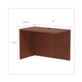 Labor Day Sale! Save $30 off $199! | Alera ALEVA354224MC 42 in. x 23.63 in. x 29.5 in. Valencia Series Reversible Return/Bridge Shell - Medium Cherry image number 4
