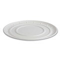 Food Trays, Containers, and Lids | Eco-Products EP-SCPTR16NFA 16 in. Diameter Vanguard Molded Fiber Sugarcane Pizza Tray - White (50/Carton) image number 1