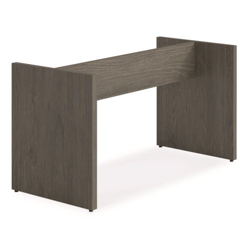 Office Desks & Workstations | Alera LGC-BL2 50 in. x 22 in. x 28 in. Seville 96 in. Wide Conference Table Base - Walnut image number 0