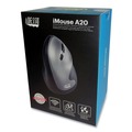Office Electronics & Batteries | Adesso A20 iMouse A20 2.4 GHz Frequency 33 ft. Wireless Range Right Hand Use Antimicrobial Vertical Wireless Mouse - Black/Granite image number 0