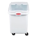 Office Jansan | Rubbermaid Commercial FG360388WHT 18 in. x 29.75 in. x 28 in. 30.86 gal. ProSave Mobile Plastic Ingredient Bin - White image number 3