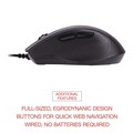  | Innovera IVR61014 USB 2.0 Right Hand Use Full-Size Wired Optical Mouse - Black image number 7