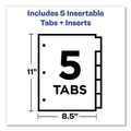 Customer Appreciation Sale - Save up to $60 off | Avery 11906 Big Tab Two-Pocket 5-Tab Insertable Plastic Dividers - Multicolor (1-Set) image number 8