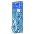 Mops | Boardwalk BWK504BL 5 in. Super Loop Cotton/Synthetic Fiber Wet Mop Head - X-Large, Blue (12/Carton) image number 2