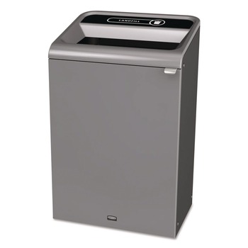 Rubbermaid Commercial 33 Gallon Landfill Configure Indoor Recycling Waste Receptacle - Gray