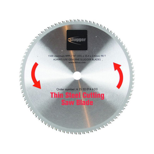 Circular Saw Accessories | Fein 63502014630 Slugger 14 in. Thin Steel Cutting Saw Blade image number 0