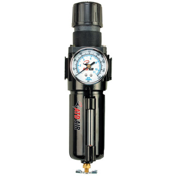 ATD 7854 1/4 in. Metal Filter, Regulator and Gauge Combination Unit with Manual Drain