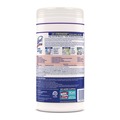 Hand Wipes | LYSOL Brand 19200-81700 7 in. x 7.5 in. 1-Ply Dual Action Disinfecting Wipes - Citrus, White/Purple (6 Canisters/Carton) image number 4