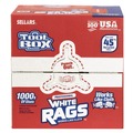 Cleaning Towels | Sellars 58202 1-Ply 9.8 x 12 TOOLBOX Rags - White (6/Carton) image number 4