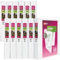 Binders | Avery 17012 3 Slant Rings 1 in. Capacity 11 in. x 8.5 in. Durable View Binder with DuraHinge - White (12/Carton) image number 0