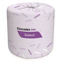 Cleaning & Janitorial Supplies | Cascades PRO B031 4 in. x 3.25 in. 2-Ply Select Standard Bath Tissue - White (48/Carton) image number 3