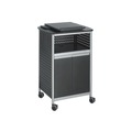  | Safco 8922BL 28.75 in. x 22 in. x 49.75 in. Scoot Multipurpose Mobile Lectern - Black/Silver image number 1