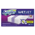 Swiffer 08443 WetJet 11.3 in. x 5.4 in. System Refill Cloths - White (24/Box) image number 1