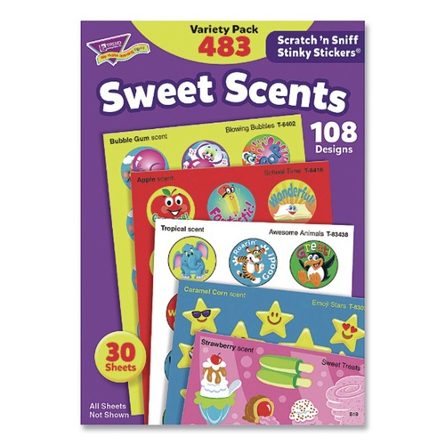 Office & Office Supplies | TREND T089 General Variety Stinky Stickers - Assorted Colors (480/Pack) image number 0