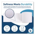 Cleaning & Janitorial Supplies | Boardwalk B6144 2-Ply Septic Safe Toilet Tissue - White (96/Carton) image number 3