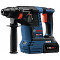 Rotary Hammers | Bosch GBH18V-26K24GDE 18V EC Brushless 1 in. SDS-plus Bulldog Rotary Hammer Kit with (2) CORE18V 6.3 Ah Batteries and Dust-Collection Attachment image number 1