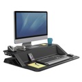 Office Jansan | Fellowes Mfg Co. 0007901 Lotus 32.75 in. x 24.25 in. x 5.5 in. to 22.5 in. Sit-Stands Workstation - Black image number 3