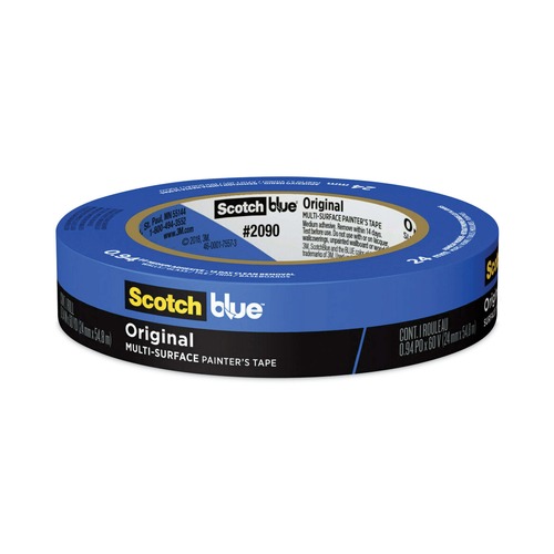 Office Jansan | 3M 2090 Original 0.94 in. x 60 yards Multi-Surface Painter's Tape - Blue (1 Roll) image number 0