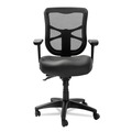  | Alera ALEEL4215 Elusion Series Supports Up to 275 lbs. 17.7 in. to 21.4 in. Seat Height Mesh Mid-Back Multifunction Chair - Black image number 0