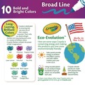 Markers | Crayola 58-7725 Broad Bullet Tip Non-Washable Marker - Assorted Tropical Colors image number 2
