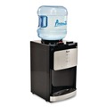 Food Service | Avanti WDT40Q3S-IS 3 to 5 Gallon 12 in. x 13 in. x 20 in. Counter Top Thermoelectric Hot and Cold Water Dispenser - Black image number 1