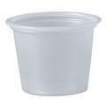 Office Jansan | Dart P100N 1 oz. Polystyrene Portion Cups - Translucent (2500/Carton) image number 2