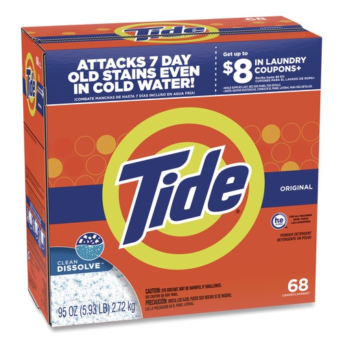 Cleaning & Janitorial Supplies | Tide 80811552 85 oz HE Powder Laundry Detergent - Original Scent (3/Carton) image number 0