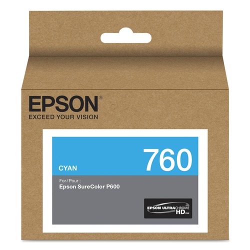 Ink & Toner | Epson T760220 (760) UltraChrome HD Ink - Cyan image number 0