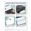 Office Jansan | Avery 11140 Ready Index 11 in. x 8.5 in. 12-Tab Customizable TOC 1 to 12 Tab Dividers - Black/White (1-Set) image number 7