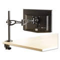 Office Jansan | Fellowes Mfg Co. 8041601 Professional Series 360 Degree Rotation 37 Degree Tilt Pan Supports 24 lbs. Depth Adjustable Monitor Arm - Black image number 1