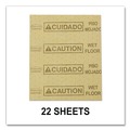Safety Equipment | Rubbermaid Commercial FG425200YEL 16.5 in. x 20 in. 16 oz. Caution Wet Floor Over-the-Spill Pad (22 Sheets/Pack) image number 4