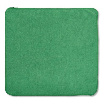 Rubbermaid Commercial 1820582 16 in. x 16 in. Microfiber Cleaning Cloths - Green (24/Pack)