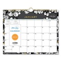 Bulk Savings Pricing 2 | Blue Sky 116052 11 in. x 8.75 in. 12-Month (Jan-Dec 2026) Baccara Dark Wall Calendar - White/Black/Gold Sheets image number 0