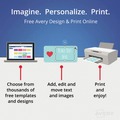 Office Jansan | Avery 05230 0.66 in. x 3.44 in. Removable File Folder Labels with Sure Feed Technology - White (7/Sheet, 36 Sheets/Pack) image number 3