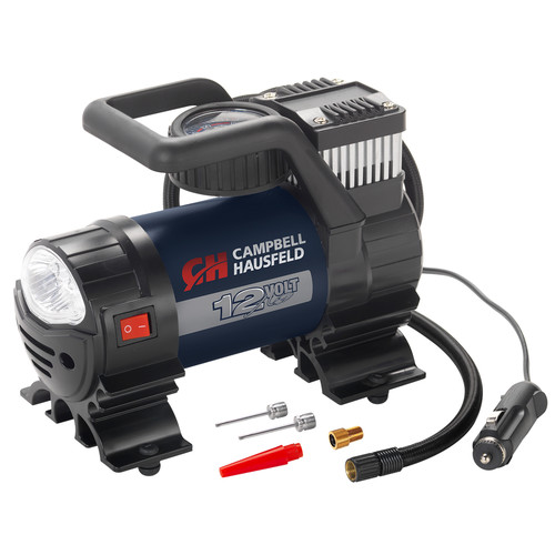 Inflators | Campbell Hausfeld AF010400 12V Inflator with Safety Light and Accessories image number 0