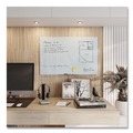 White Boards | U Brands 3975U00-01 35 x 23 Floating Glass Dry Erase Board - White image number 5