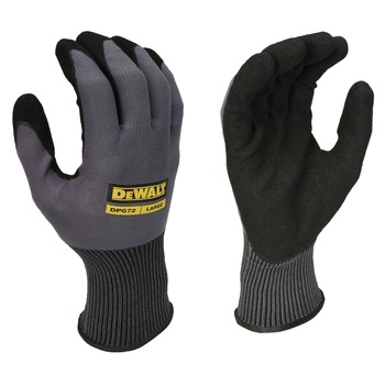 Dewalt (12/Box) Tagged Flexible Durable Grip Work Gloves - Large