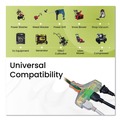 Office Electronics & Batteries | GoGreen Power GG-15302 2 ft. 15 Amps 12 AWG 3-Outlet Heavy-Duty Extension Cord - Orange image number 5