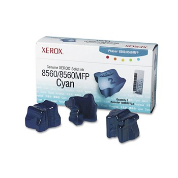 Xerox 108R00723 3400 Page-Yield Solid Ink Stick - Cyan (3/Box)